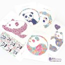 Hand-Painted Postcards: I am a Panda (6 pieces)