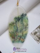 Leaf Vein Bookmark: Mountains-and-waters Painting (One set with 6 bookmarks)
