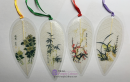 Leaf Vein Bookmark: Four noble plants (One set with 4 bookmarks)