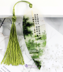 Leaf Vein Bookmark: Tang Poem: Thoughts on a Still Night