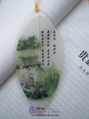 Leaf Vein Bookmark: Tang Poem: A Lady's Missing in the Spring