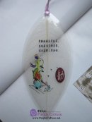 Leaf Vein Bookmark: Inspirational Inscription (One Set with 6 bookmarks)