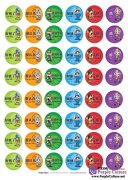 Chinese Theme Reward Stickers with Pinyin