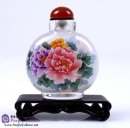 Handmade Inside Painting Snuff Bottle - Peony
