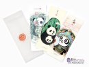 Hand-Painted Bookmark: Cute Panda (3 pieces)