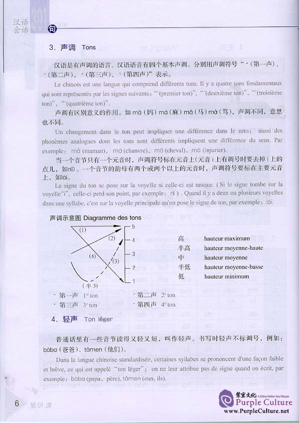 Sample pages of Conversational Chinese 301 Vol.1 (3rd French edition) - Textbook (ISBN:7561915438)