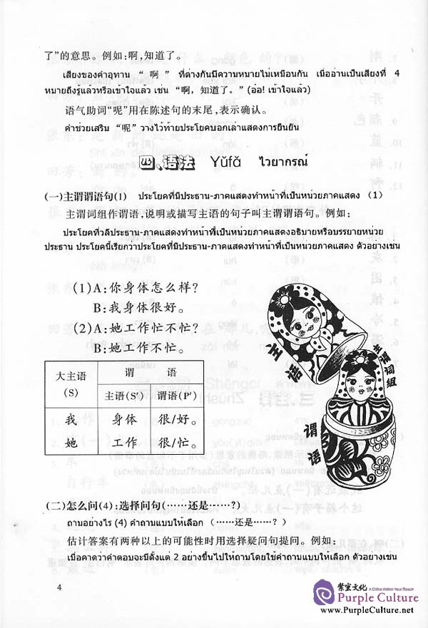 Sample pages of Chinese Course (Thai Edition) volume 2 (ISBN:7561911955)