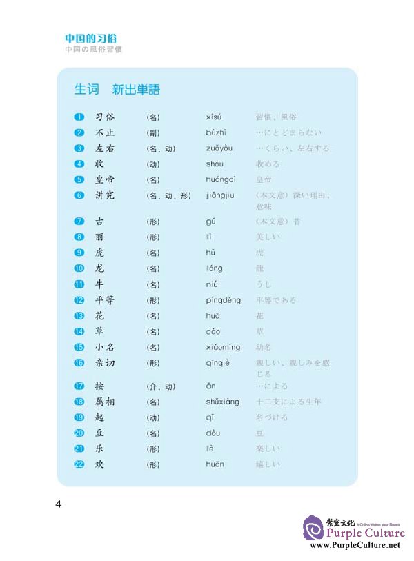 Sample pages of Speaking Chinese (Japanese Annotation) II (3rd Edition) (ISBN:9787561920985 )