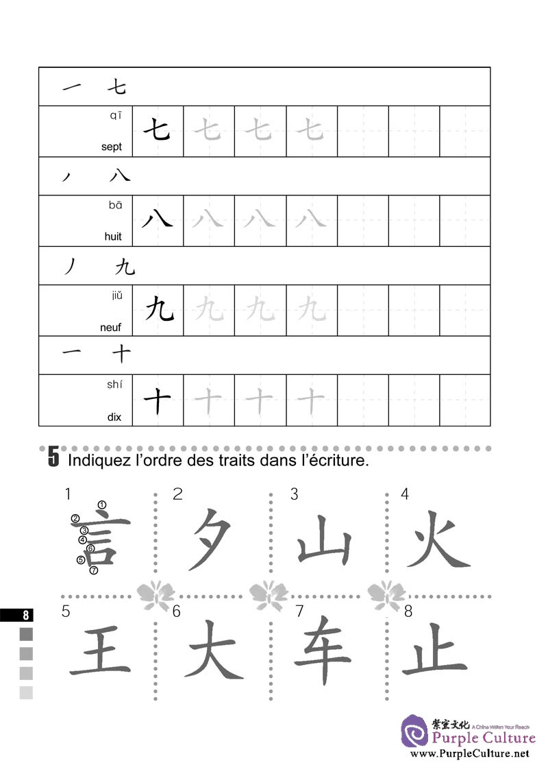 Sample pages of La langue chinoise pas à pas 1 Cahier D'exercices (ISBN:9787561922415)