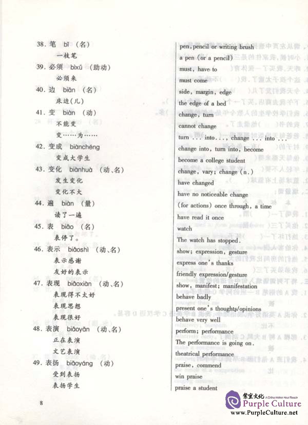 Sample pages of Brushing up Your Vocabulary for HSK vol.1 (ISBN:7561911327)