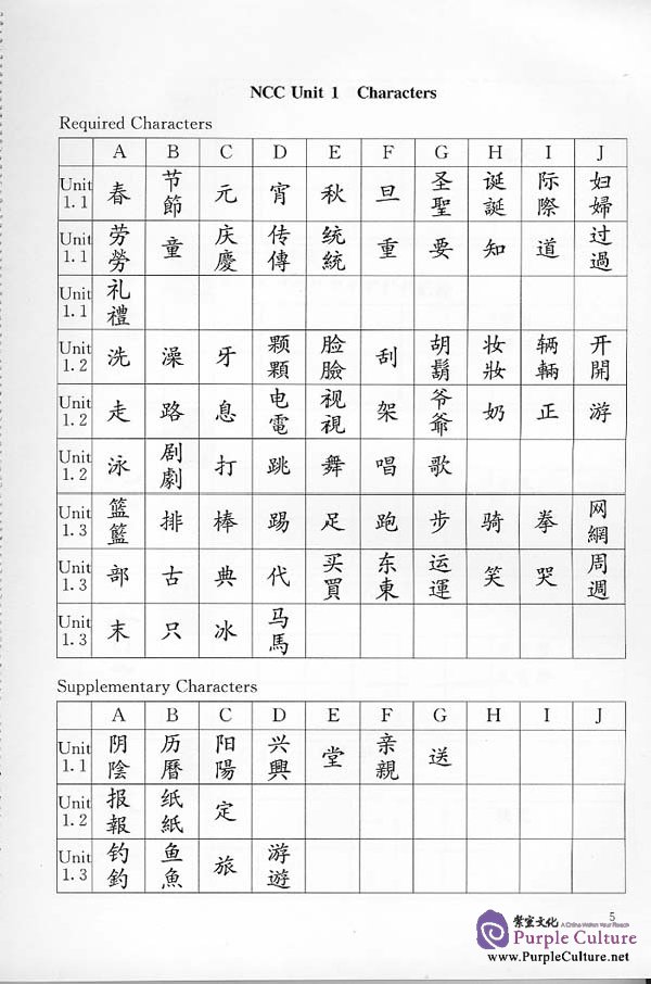 Sample pages of New Century Chinese Workbook 2 (ISBN:7561913273)