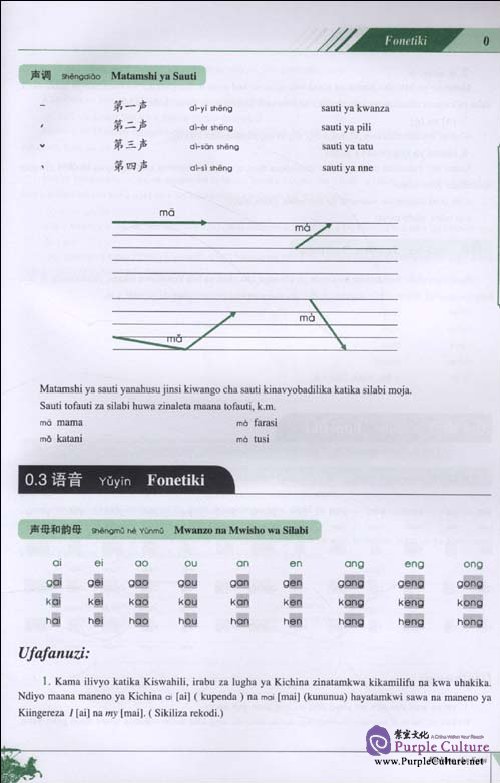 Sample pages of Kichina cha Sasa--kwa ajili ya wanaoanza kujifunza lugha ya kichina--kitabu cha kiada (ISBN:9787802007499)