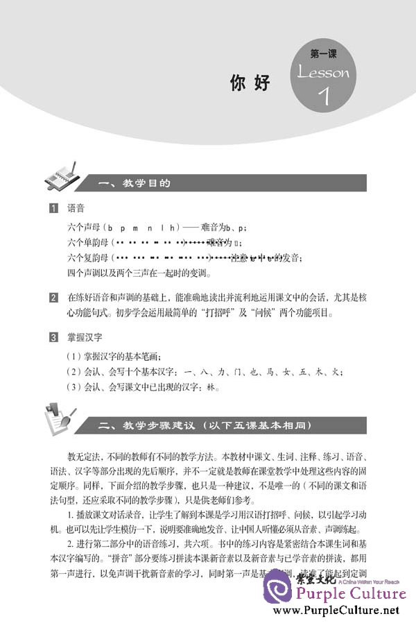 Sample pages of New Practical Chinese Reader (2nd Edition) vol.1 Instructor's Manual (ISBN:9787561926215)