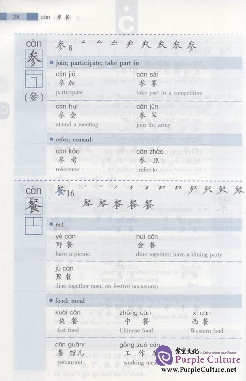 Sample pages of 1000 Frequently Used Chinese Characters (ISBN:9787561927038)