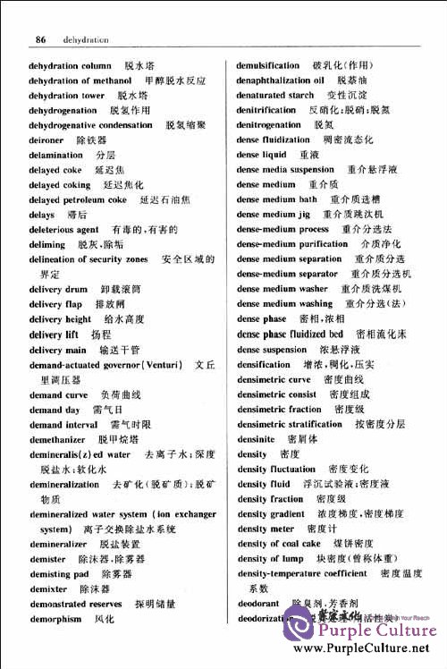 Sample pages of English-Chinese/Chinese-English Dictionary of Coal Chemical Industry (ISBN:7122116212,9787122116215)