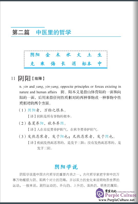 Sample pages of Handbook of Basic Words and Phrases in Traditional Chinese Medicine (ISBN:9787561933183)