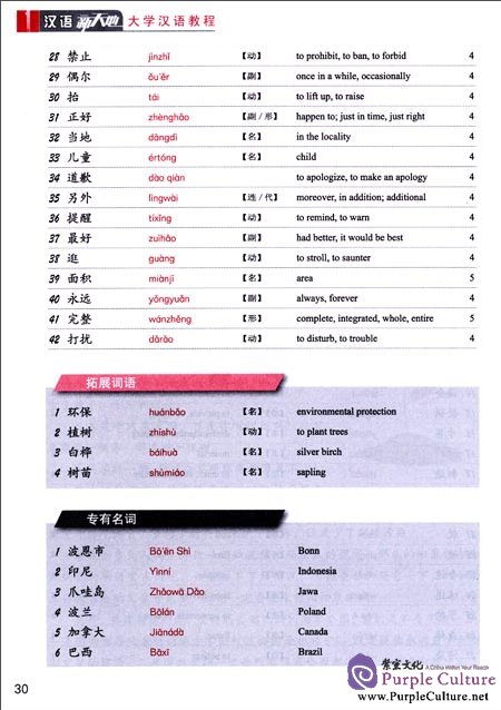 Sample pages of New Horizon College Chinese 1 (with CD) (ISBN:9787301210673)