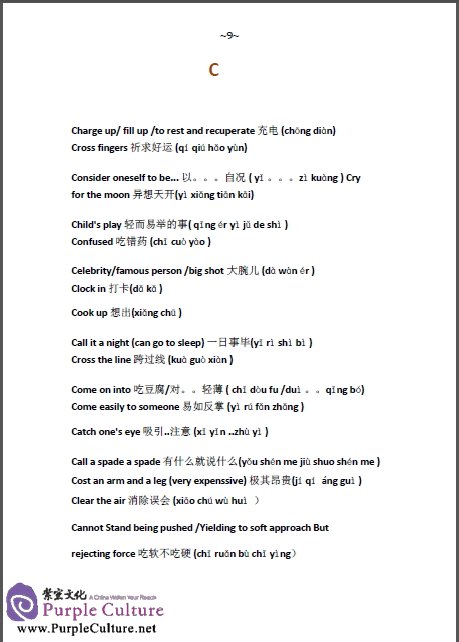 Sample pages of English Common Expressions - How to Say it in Chinese? (Ebook) Vol 2
