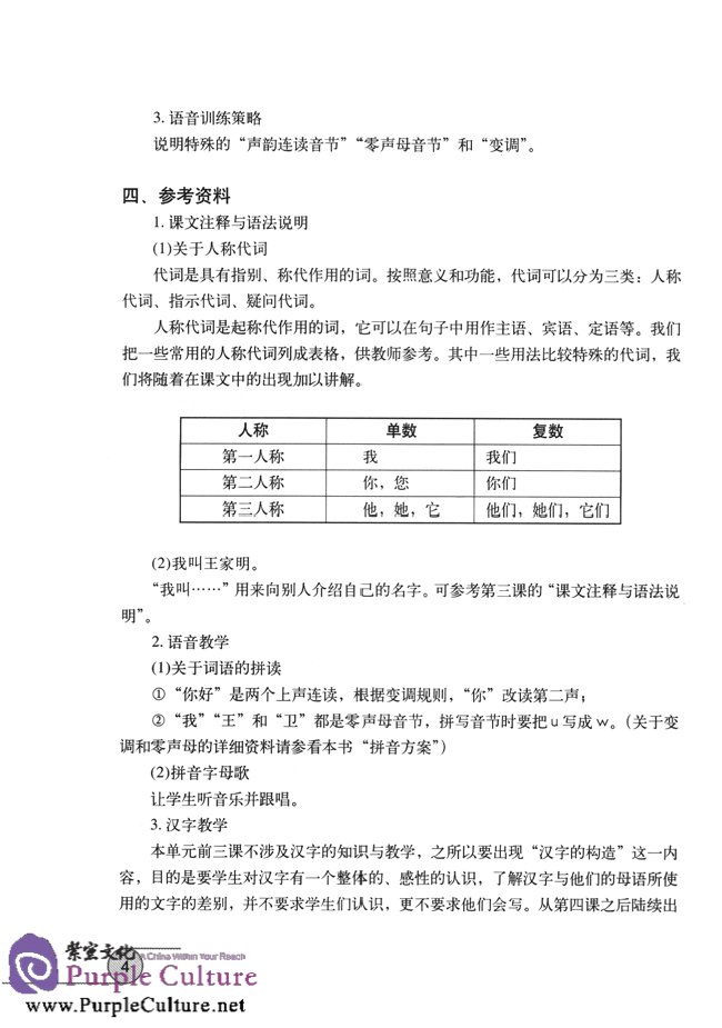 Sample pages of Learn Chinese with Me Vol 1: Teacher's Book (ISBN:9787107166846)
