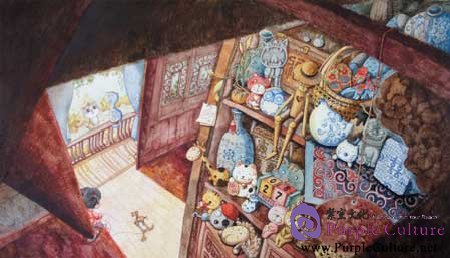 Sample pages of Beautiful China Picturebook: Blue and White Porcelain (ISBN:9787107261435)