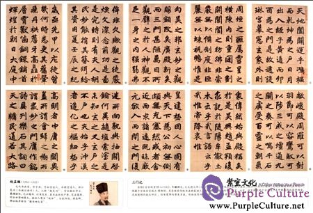 Sample pages of Calligraphy Rubbings: Zhao Mengfu “San men ji” 9 (ISBN:9787107273315)