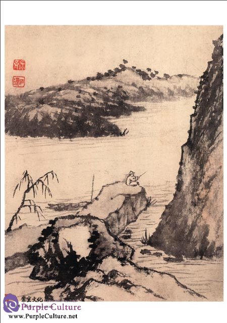 Sample pages of Selected Ancient Chinese Paintings: Album of Landscapes (Shi Tao [Qing Dynasty]) (ISBN:9787514906769)