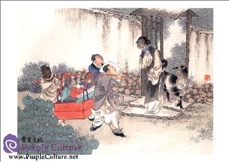 Sample pages of Selected Ancient Chinese Paintings: Album of Twelve Figures and Stories (Ren Xun [Qing Dynasty]) (ISBN:9787514906738)