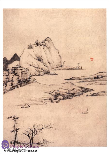 Sample pages of Selected Ancient Chinese Paintings: Album of Landscapes (Hong Ren [Qing Dynasty]) (ISBN:9787514906752)