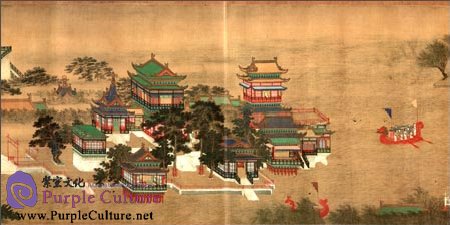 Sample pages of Selected Ancient Chinese Paintings: Going Upriver at the Qing Ming Festival (Qiu Ying [Ming Dynasty]) (ISBN:9787514907520, 7514907521)