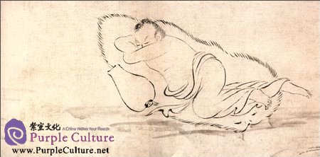 Sample pages of Selected Ancient Chinese Paintings: The Eight Drinking Celestial Beings (Tang Yin [Ming Dynasty]) (ISBN:9787514907513)