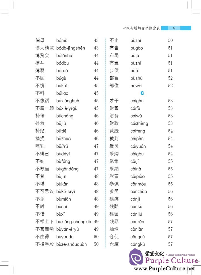 Sample pages of A Dictionary of 5000 Graded Words for New HSK (Level 6) (ISBN:9787561940686)