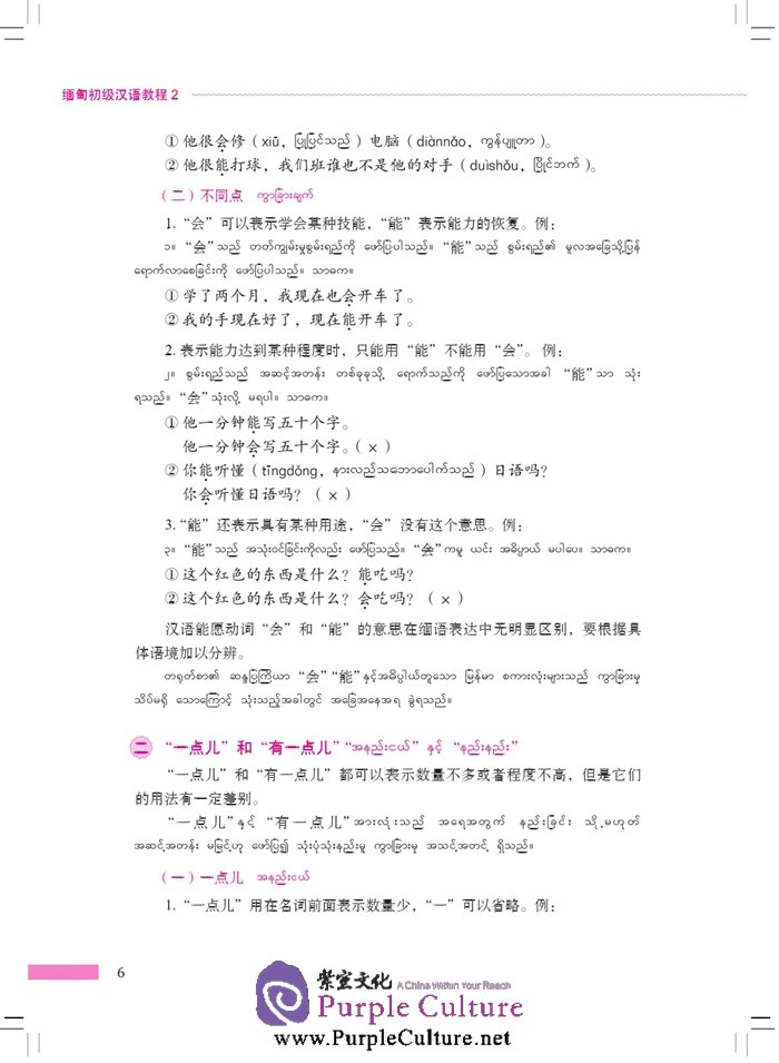 Sample pages of Elementary Chinese for Burmese Students 2 (with 1 MP3) (ISBN:9787561939161)
