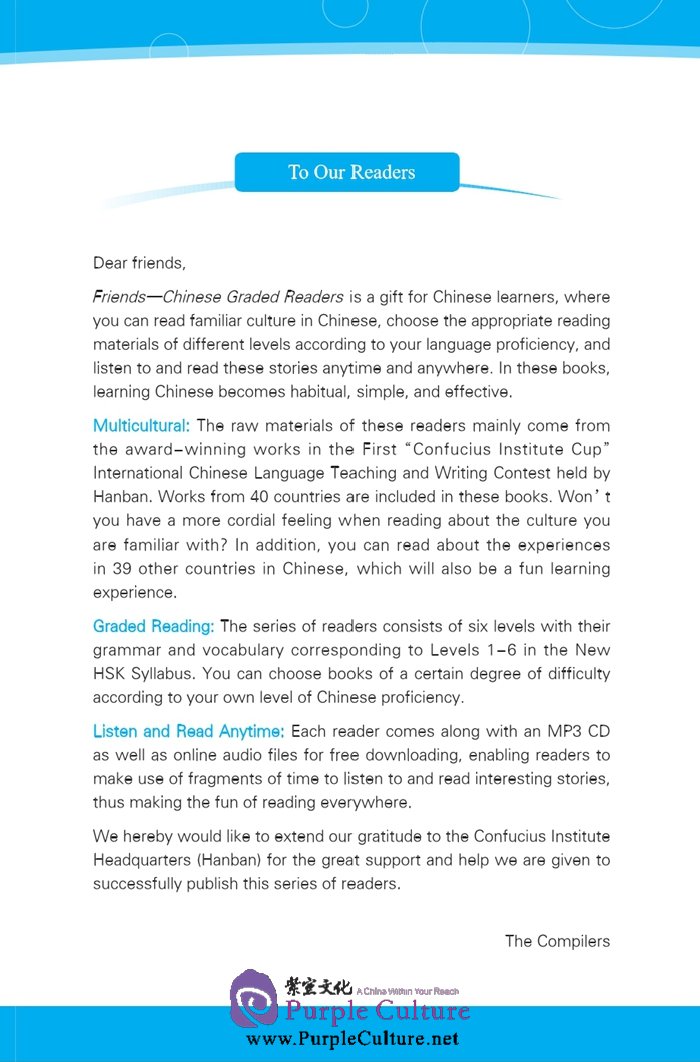 Sample pages of Friends: Chinese Graded Readers Level 1: I Begin to Learn Chinese (with 1 MP3) (ISBN:9787561939383)