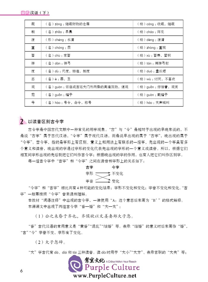 Sample pages of Jump High - A Systematic Chinese Course: Ancient Chinese (volume 2) (ISBN:9787561939796)