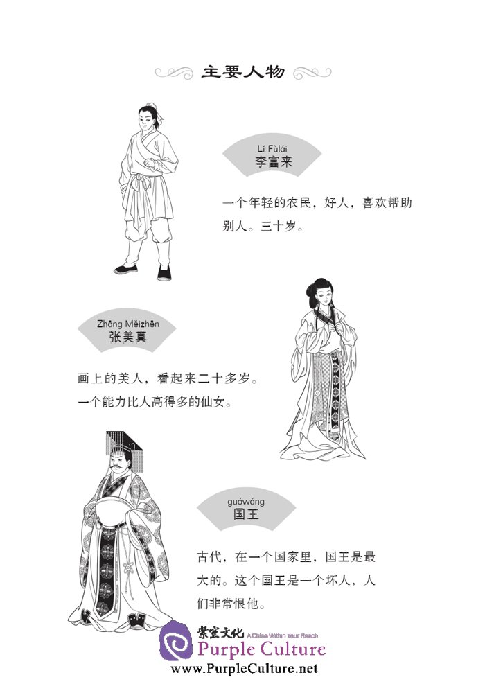 Sample pages of Graded Readers for Chinese Language Learners (Folktales): Beauty from the Painting (ISBN:9787561940600)