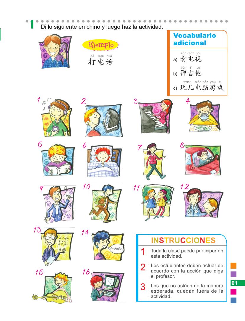 Sample pages of Easy Steps to Chinese (Spanish Edition) Textbook 2 (ISBN:9787561940716)