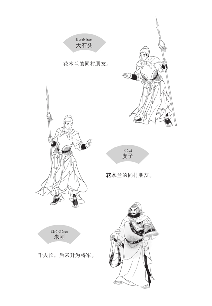 Sample pages of Graded Readers for Chinese Language Learners (Folktales): Hua Mulan (ISBN:9787561940259)