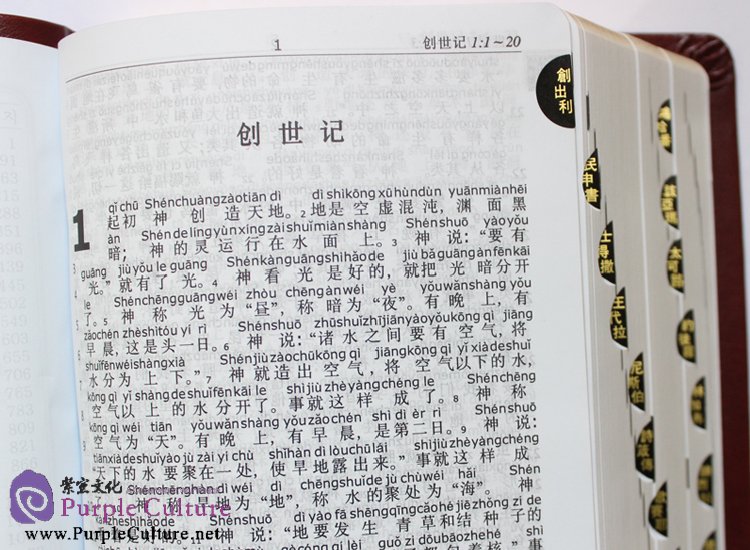 Sample pages of Chinese Pinyin Bible: The Old Testament & New Testament (ISBN:9788990233370)