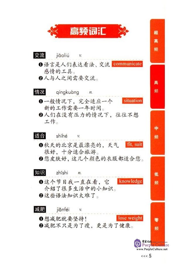 Sample pages of Frequency-based HSK Vocabulary Level 4 (ISBN:9787513810098)
