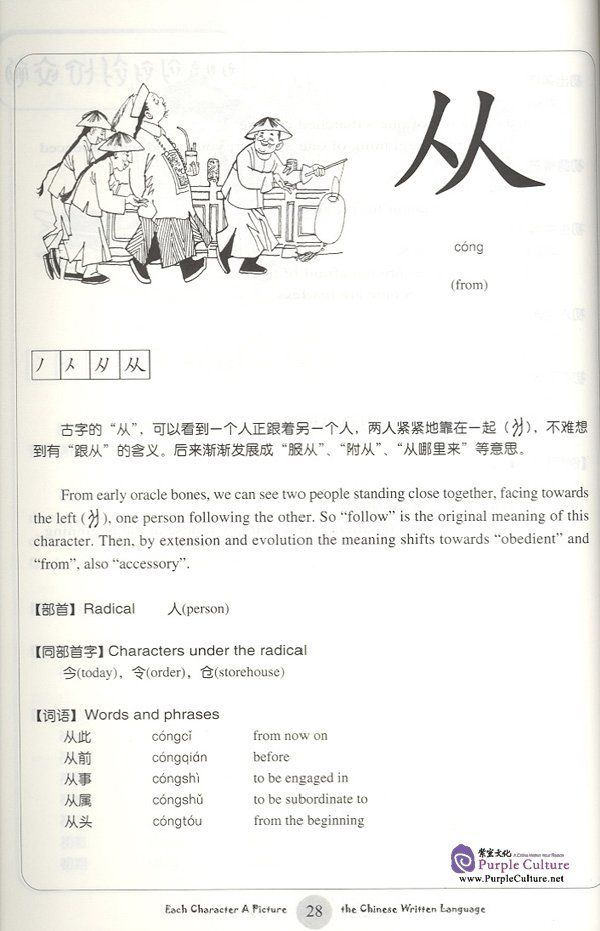 Sample pages of Chinese Characters in Pictures Vol 1 (ISBN:9787802001015)