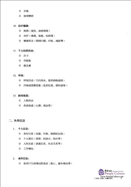 Sample pages of HSK Test Syllabus (2015) Level 4 (ISBN:9787107304217)
