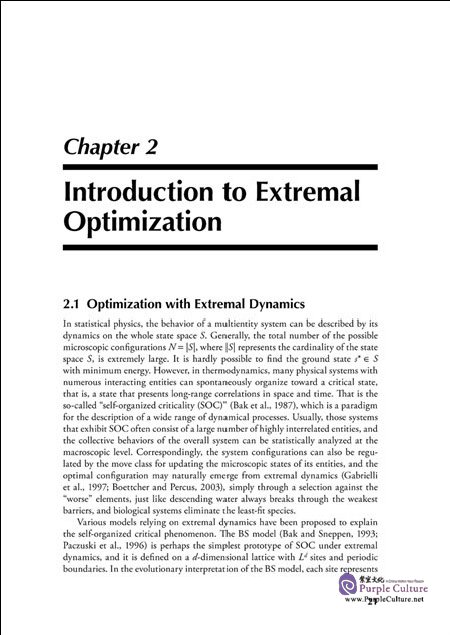 Sample pages of Extremal Optimization: Fundamentals. Algorithms and Applications (ISBN:9787122270016)