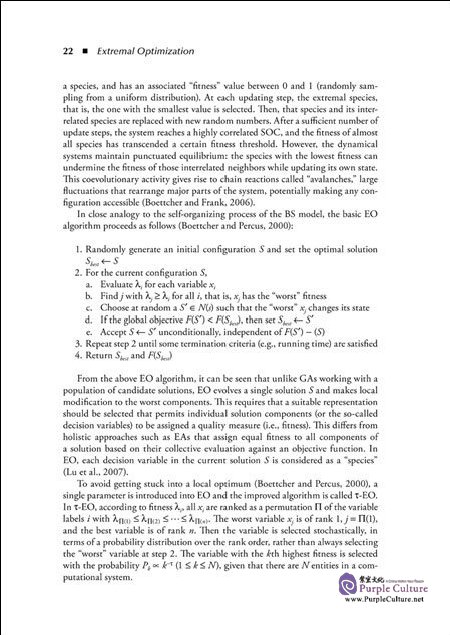 Sample pages of Extremal Optimization: Fundamentals. Algorithms and Applications (ISBN:9787122270016)