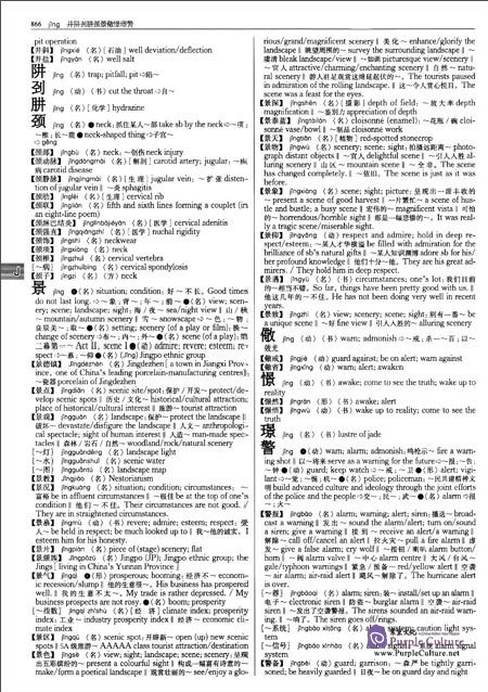 Sample pages of New Century Chinese-English Dictionary (ISBN:9787513574082)