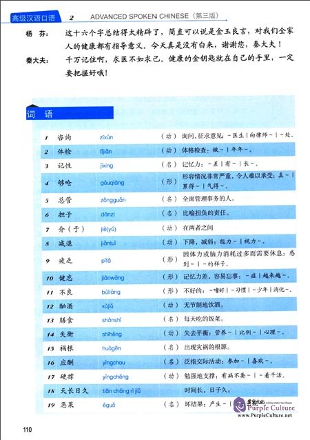 Sample pages of Advanced Spoken Chinese (3rd Edition) Vol 2 (with MP3) (ISBN:9787301268568)