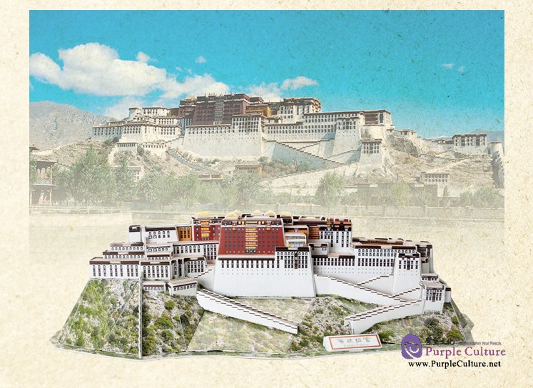 Sample pages of 3D Puzzle Paper Model - The Potala Palace (109 pcs)