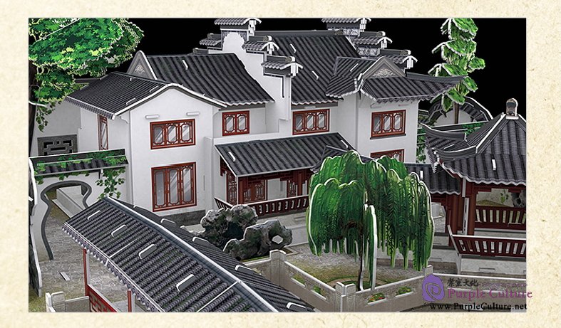 Sample pages of 3D Puzzle Paper Model - Classical Gardens of Suzhou (362 pcs)
