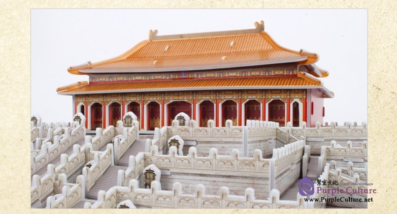 Sample pages of 3D Puzzle Paper Model - Taihe Temple (100 pcs)