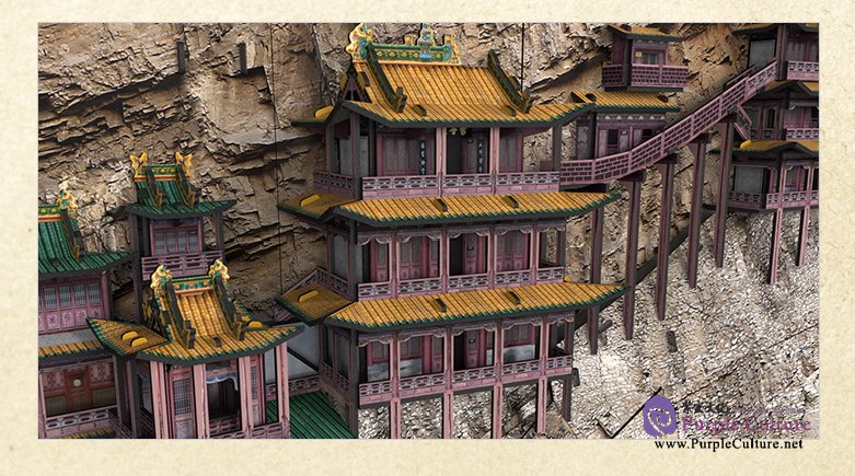 Sample pages of 3D Puzzle Paper Model - Hanging Temple (193 pcs)
