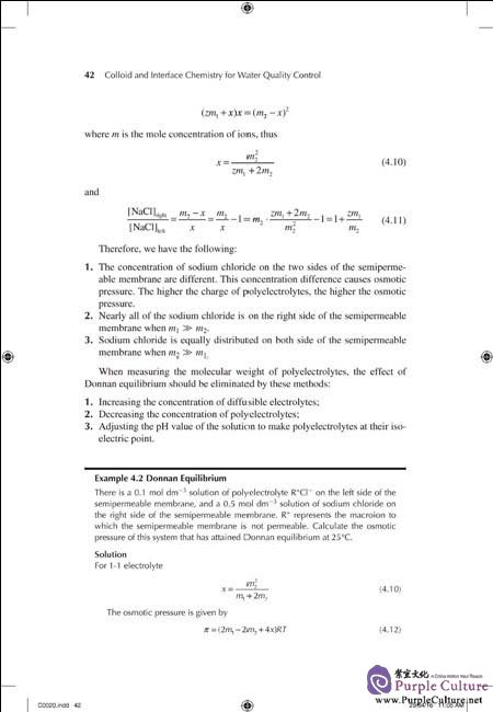 Sample pages of Colloid and Interface Chemistry for Water Quality Control (ISBN:9787122291592)